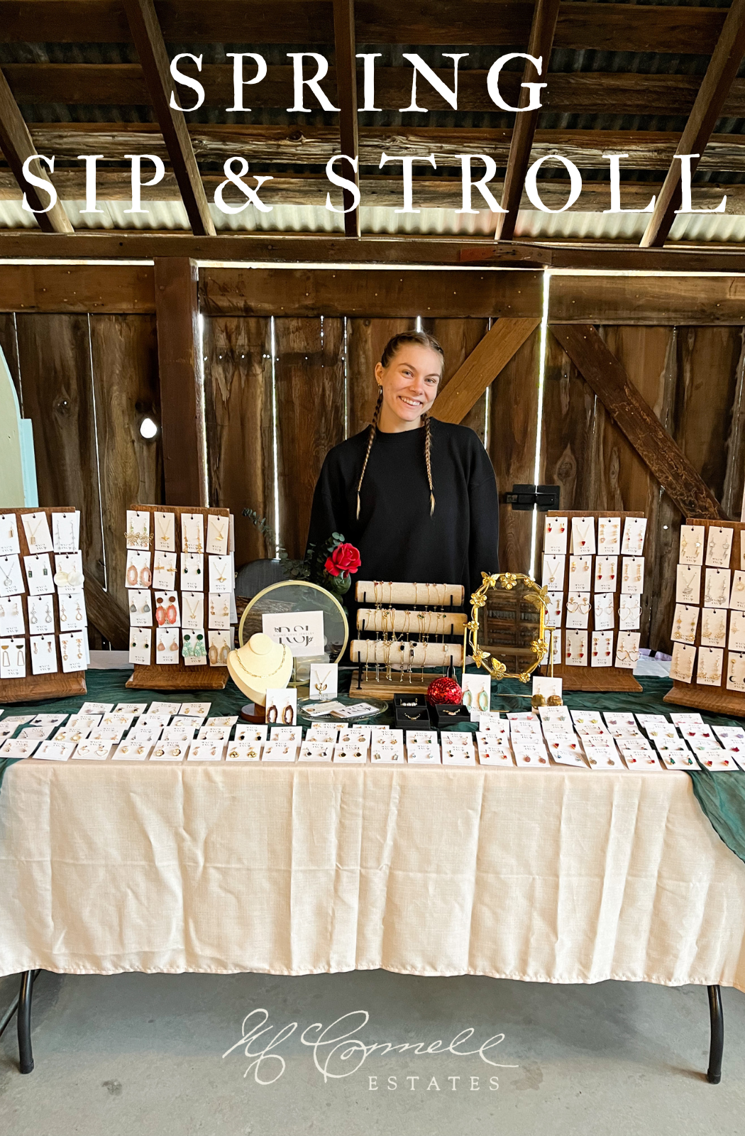 Spring Sip and Stroll graphic